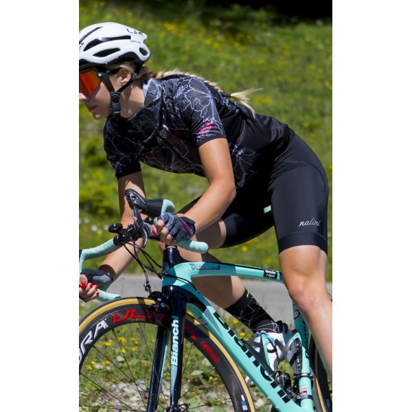 Lady Venture Bib Trägerhose Damen kurz schwarz (E21-4000)