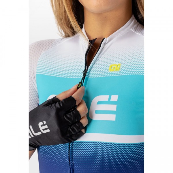 ALE BLEND LADY Radtrikot Damen kurzarm blau/türkis