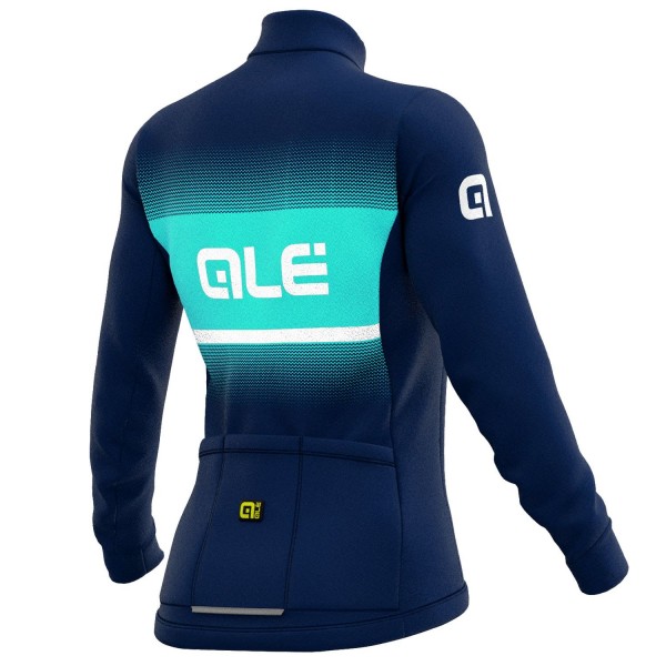 Alé BLEND LADY Radtrikot Damen langarm blau/türkis