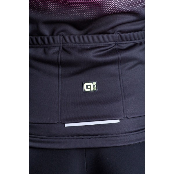 Alé BLEND LADY Radtrikot Damen langarm schwarz/neonpink