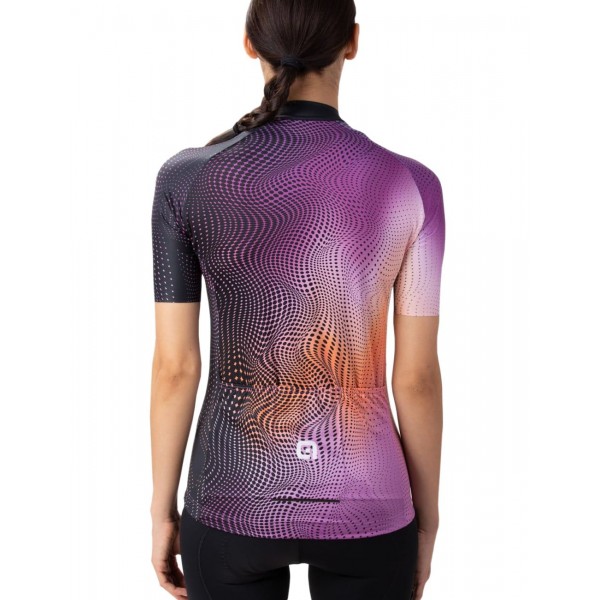 ALE CIRCUS LADY Radtrikot Damen kurzarm lila