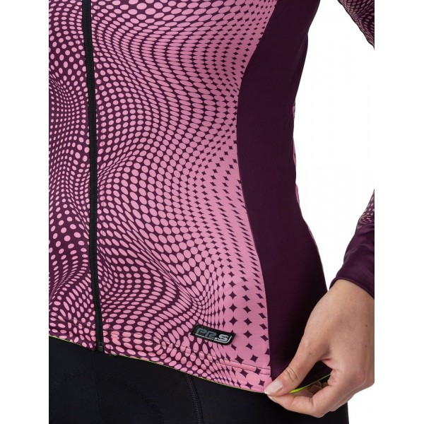 ALE CIRCUS LADY Radtrikot Damen langarm dunkel violett/rosa