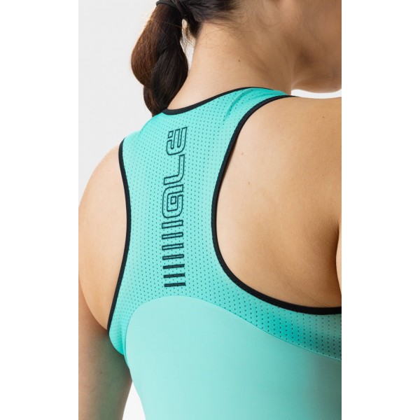 ALE COLOR BLOCK LADY TOP Radtrikot Damen ärmellos türkis E22 ALE COLOR BLOCK LADY TOP Radtrikot Damen ärmellos türkis E22