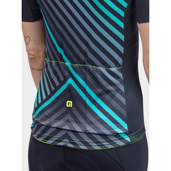 ALE FAST LADY Radtrikot Damen kurzarm schwarz