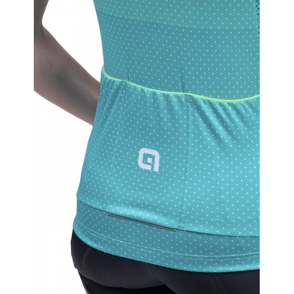 ALE LEVEL LADY Radtrikot Damen kurzarm türkis