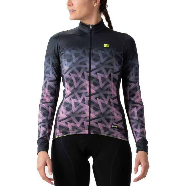 ALE PYRAMID Damen Winter Fahrradjacke schwarz/pink ALE PYRAMID Damen Winter Fahrradjacke schwarz/pink
