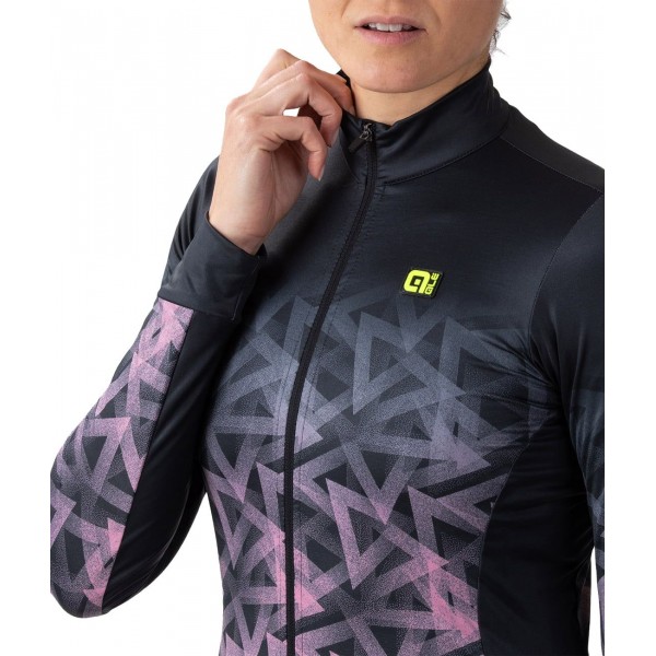 ALE PYRAMID Damen Winter Fahrradjacke schwarz/pink ALE PYRAMID Damen Winter Fahrradjacke schwarz/pink