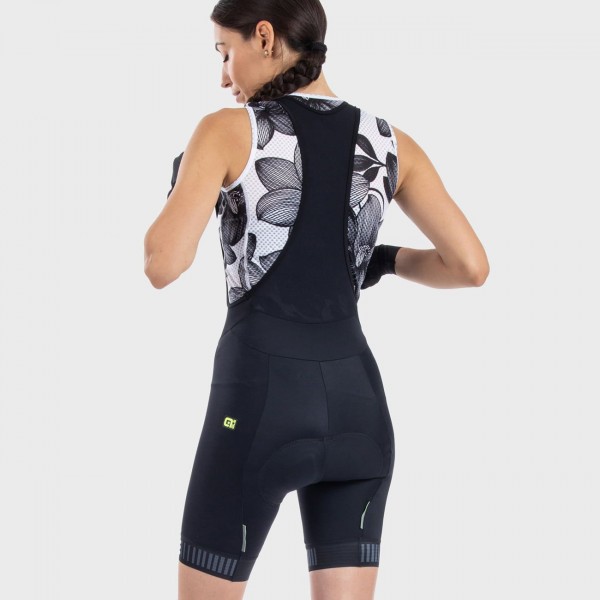 ALE TRAGUARDO Trägerhose Damen kurz schwarz/weiß