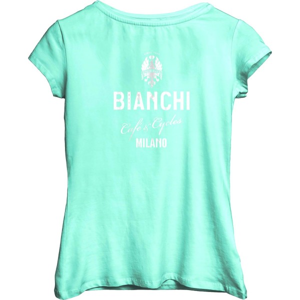 CAFE & CYCLES Damen T-Shirt celeste (C9622351-56-CK)