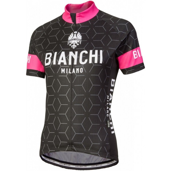 NEVOLA Radtrikot Damen Kurzarm schwarz/pink (E18-4700)