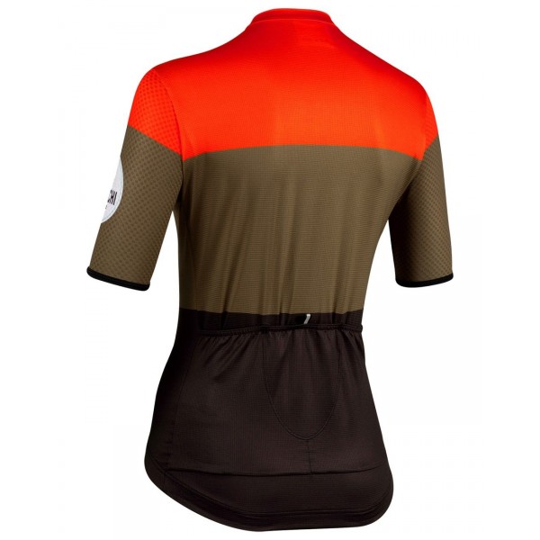 GORDONA Radtrikot Damen kurzarm schwarz/olivgrün/rot (E21-4120) GORDONA Radtrikot Damen kurzarm schwarz/olivgrün/rot (E21-4120)