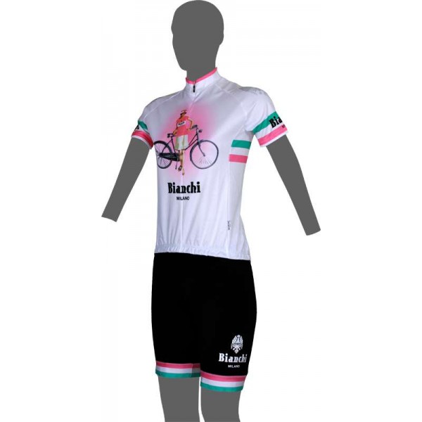 CATTOLICA Damen Radtrikot kurzarm weiß