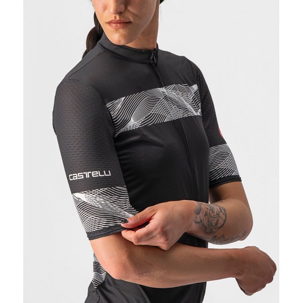 FENICE Radtrikot Damen kurzarm schwarz (light black)