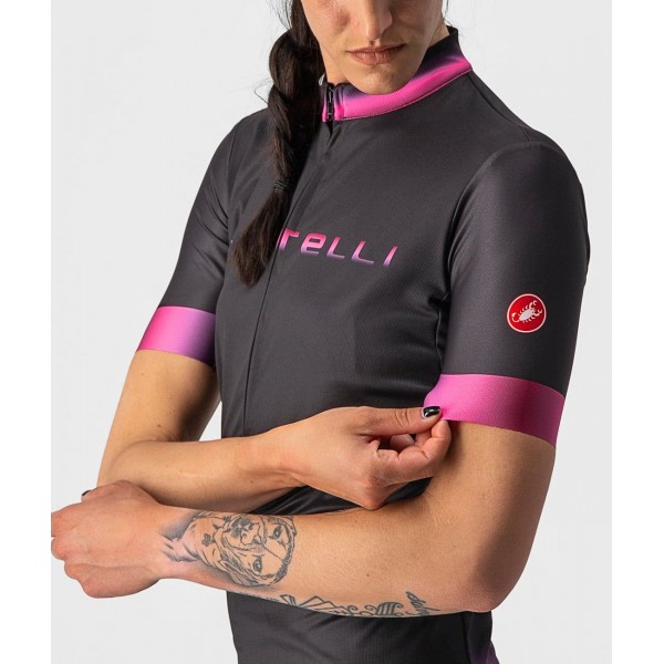 GRADIENT Radtrikot Damen kurzarm schwarz (light black)