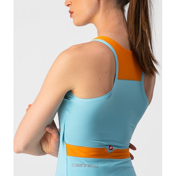 SOLARIS TOP Damen Trägershirt hellblau