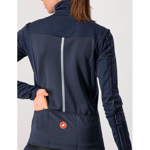 TRANSITION W JACKET-Damen Fahrrad Winterjacke blau/bronze