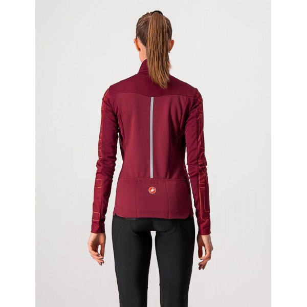 TRANSITION W JACKET-Damen Fahrrad Winterjacke bordeaux