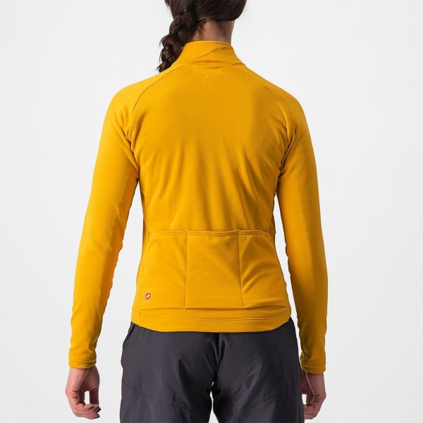 UNLIMITED TRAIL Gravel Damen Radtrikot langarm gelb (goldenrod/dark gray)