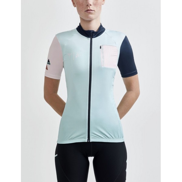 ADV HMC Offroad Radtrikot Damen kurzarm hellblau/rosé (1911219,mineral/powder)