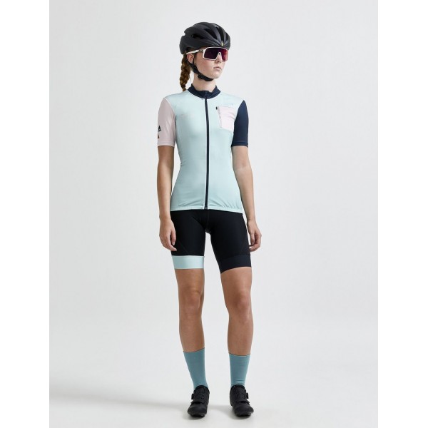 ADV HMC Offroad Radtrikot Damen kurzarm hellblau/rosé (1911219,mineral/powder)