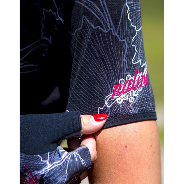 TURIN 2006 Radtrikot Damen kurzarm schwarz (E21-4000)