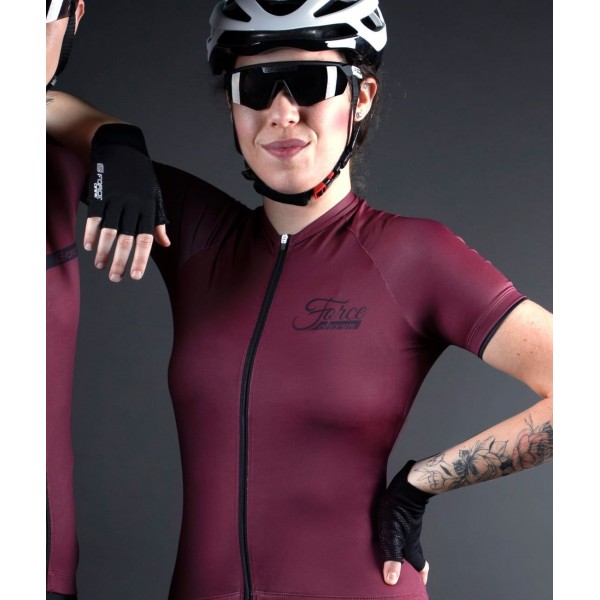 CHARM Radtrikot Damen kurzarm weinrot (90013438)