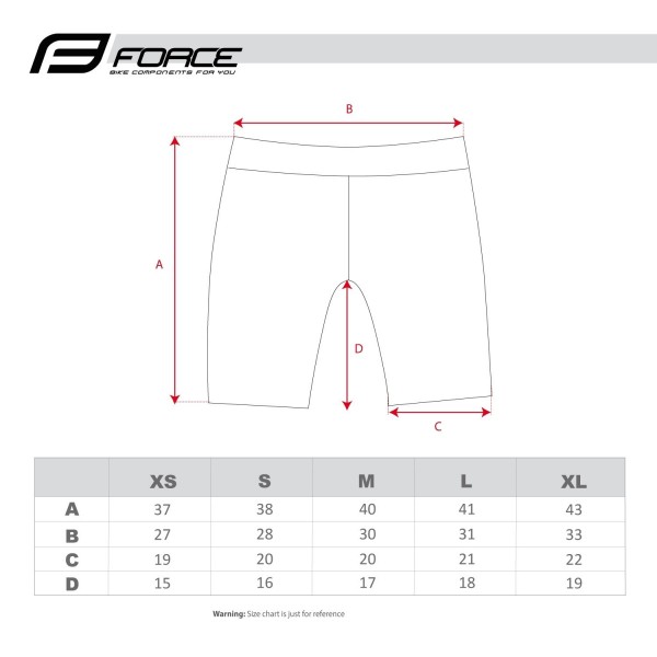 LADY-1 Radhose Damen kurz schwarz (900236)