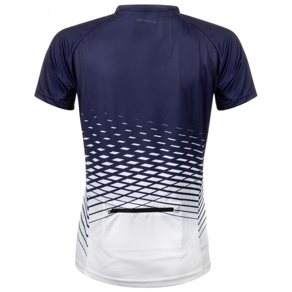 MTB ANGLE Radtrikot Damen kurzarm weiß/blau (9001532)