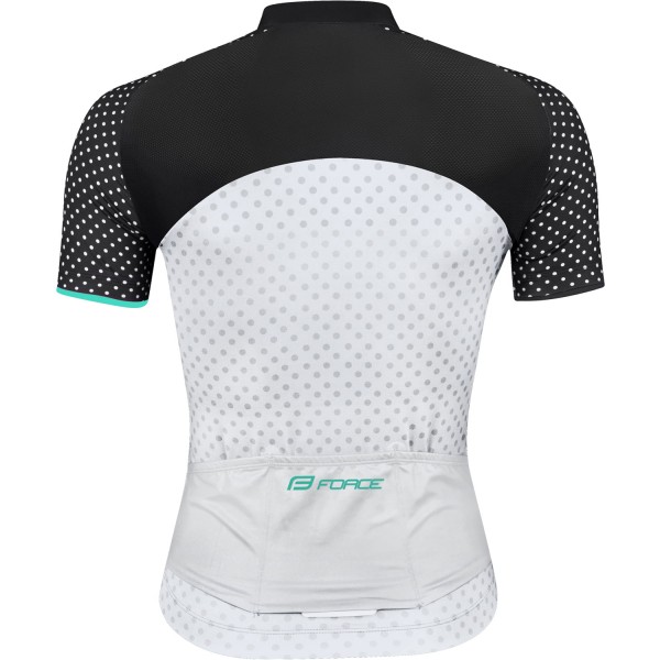 POINTS Radtrikot Damen kurzarm schwarz/celeste (90013205)