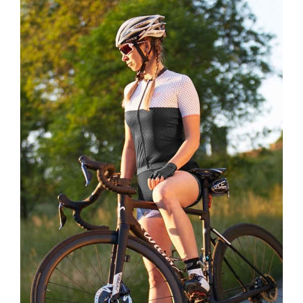 POINTS Radtrikot Damen kurzarm schwarz/weiß (9001319)