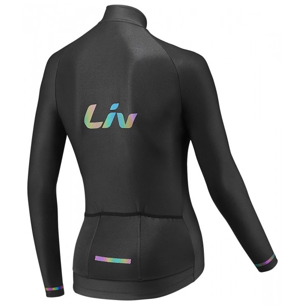 Liv Race Day Radtrikot Damen langarm schwarz