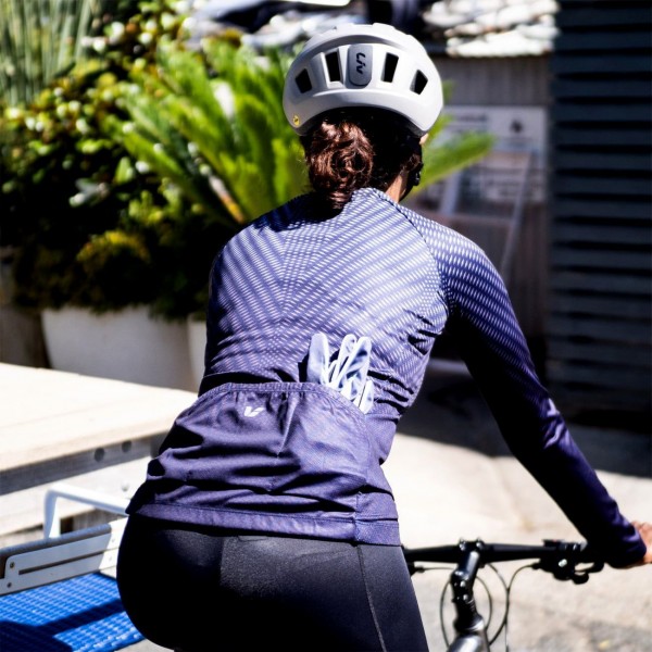 Liv BELIV Radtrikot Damen langarm lila