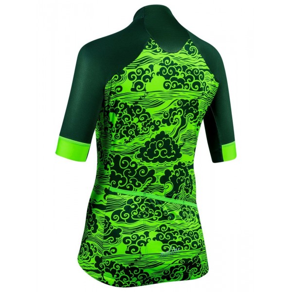 BEIJING 2008 Radtrikot Damen kurzarm grün (E21-4449)