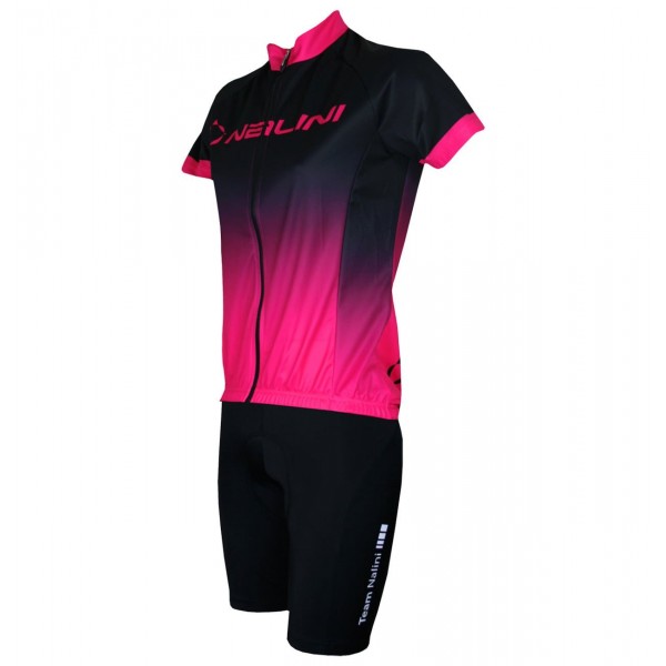 Damen-Radsport-Set (Radtrikot HORIZON+Radhose RAYMAN) pink/schwarz Damen-Radsport-Set (Radtrikot HORIZON+Radhose RAYMAN) pink/schwarz