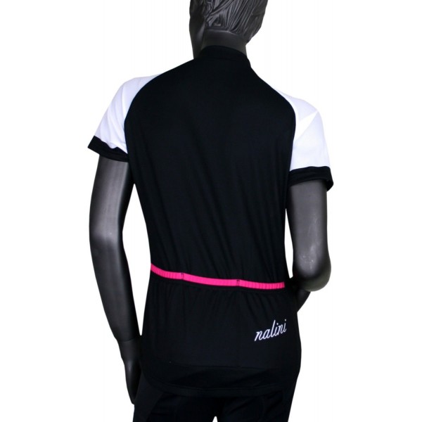 Fabulosa Lady Jersey Radtrikot Damen kurzarm schwarz/pink (E23-5700)