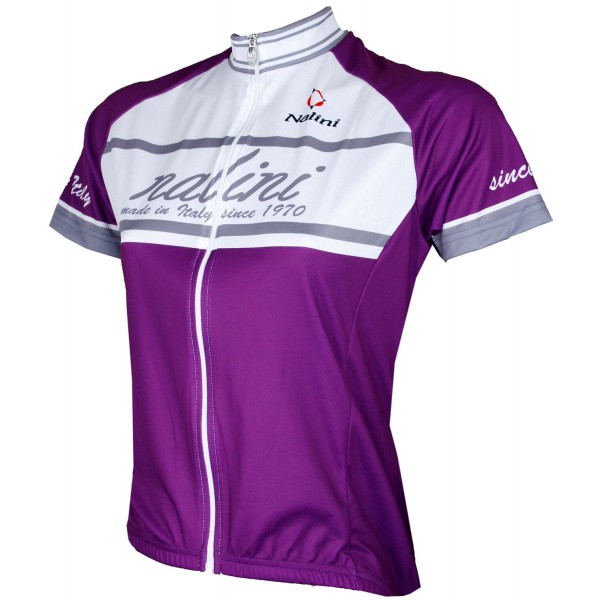 MARDI Radtrikot Damen kurzarm lila/weiß (E19-5700S)