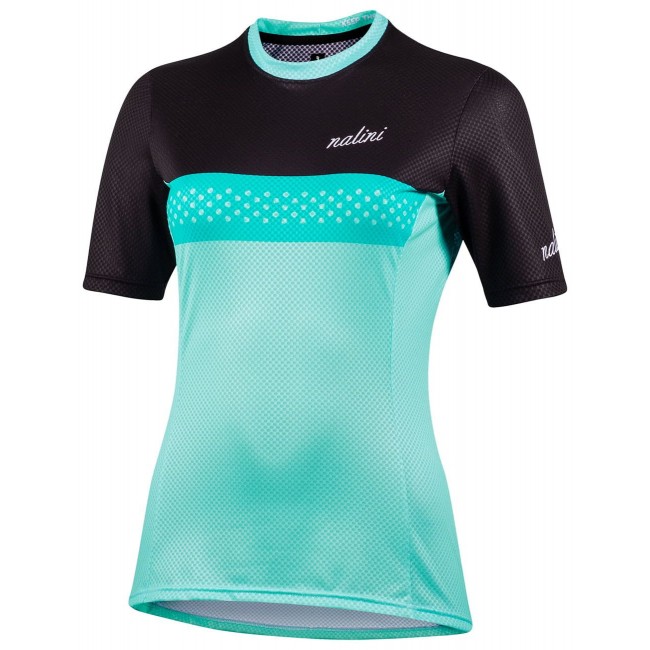 MTB Lady Shirt Radtrikot Damen kurzarm türkis/schwarz (E22-4180) MTB Lady Shirt Radtrikot Damen kurzarm türkis/schwarz (E22-4180)