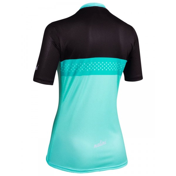 MTB Lady Shirt Radtrikot Damen kurzarm türkis/schwarz (E22-4180) MTB Lady Shirt Radtrikot Damen kurzarm türkis/schwarz (E22-4180)
