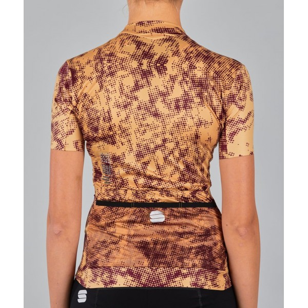 ESCAPE SUPERGIARA Radtrikot Damen kurzarm gold