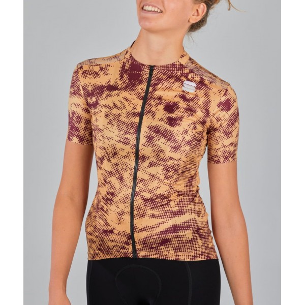 ESCAPE SUPERGIARA Radtrikot Damen kurzarm gold