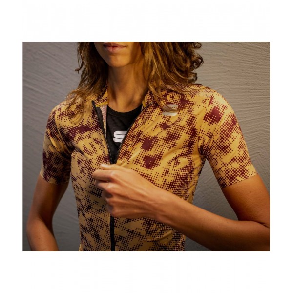 ESCAPE SUPERGIARA Radtrikot Damen kurzarm gold