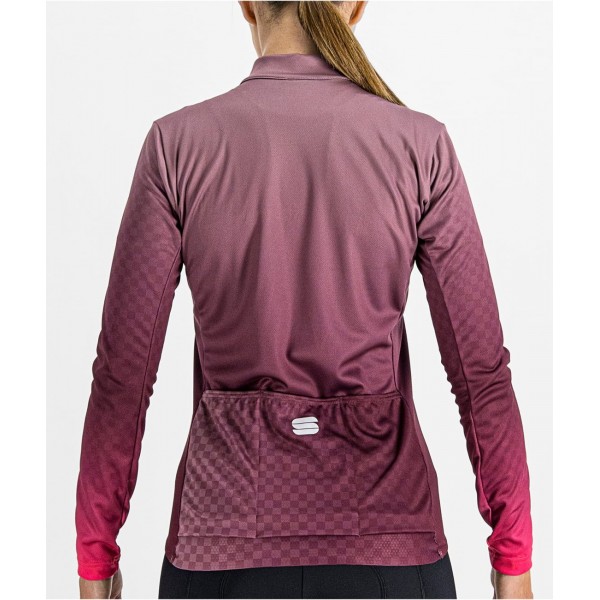 ROCKET W THERMAL JERSEY Damen Radtrikot langarm lila (mauve)
