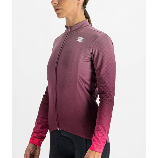 ROCKET W THERMAL JERSEY Damen Radtrikot langarm lila (mauve)