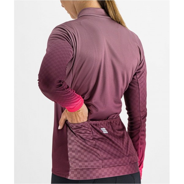 ROCKET W THERMAL JERSEY Damen Radtrikot langarm lila (mauve)