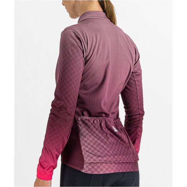ROCKET W THERMAL JERSEY Damen Radtrikot langarm lila (mauve)