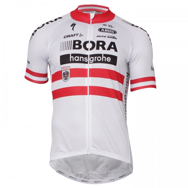 2017-2018 Bora Hansgrohe Österreichischer Meister Radtrikot Satz Kurzarm Radtrikot Kaufen