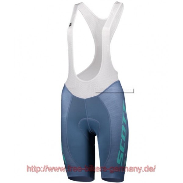 2018 Scott RC PRO TEC ensign blau Damen Kurz Trägerhose Radtrikot Kaufen