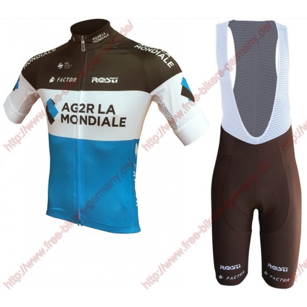 Radsport Ag2r La Mondiale 2018 Team Radbekleidung Satz Trikot Kurzarm+Trägerh Radtrikot Kaufen