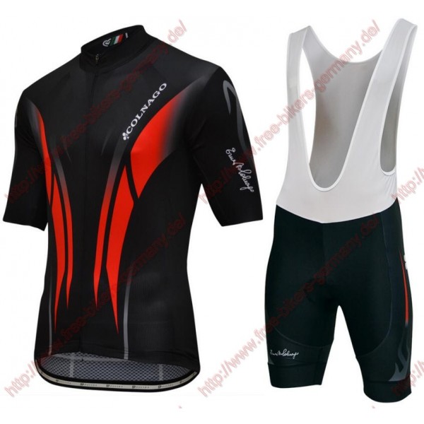 Radsport Colnago Master Pissei schwarz Rot Radbekleidung Satz Trikot Kurzarm+Trägerh Radtrikot Kaufen