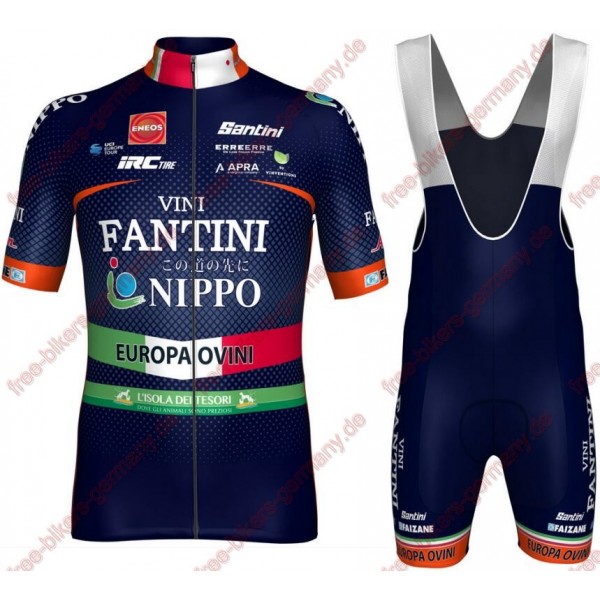 Radsport Nippo-Vini Fantini-Europa Ovini 2018 Radbekleidung Satz Trikot Kurzarm+Trägerh Radtrikot Kaufen